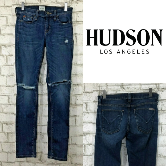 Hudson Jeans Denim - Hudson "Colette" Distressed Skinny 26